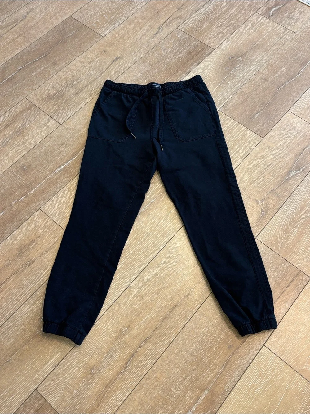 Weatherproof Vintage Black Drawstring Jogger Pants Men’s Medium